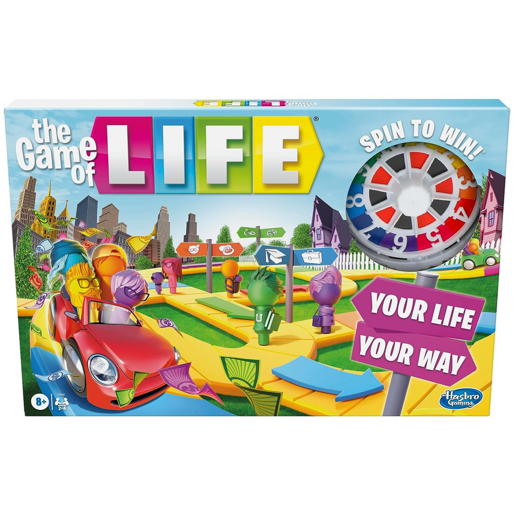 The Game of Life Game, juego de mesa familiar para 2 a 4 jugadores