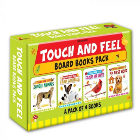 Série Touch And Feel - (4 titres) : Livre d'images cartonné pour enfants