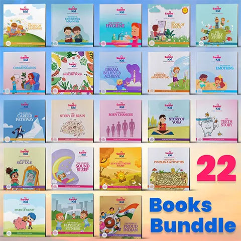 Paquete de 17 SapienKid | Libros de cuentos y actividades