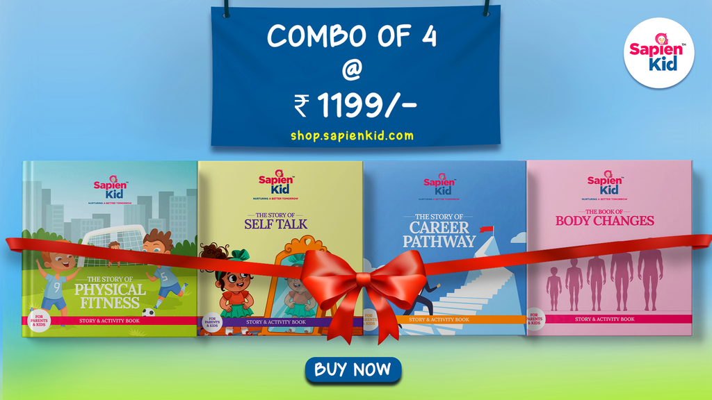 Combo of 4- The Story of Self Talk : Career Pathway : Body Changes : Physical Fitness - SapienKid™