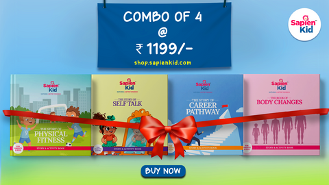 Combo of 4- The Story of Self Talk : Career Pathway : Body Changes : Physical Fitness - SapienKid™