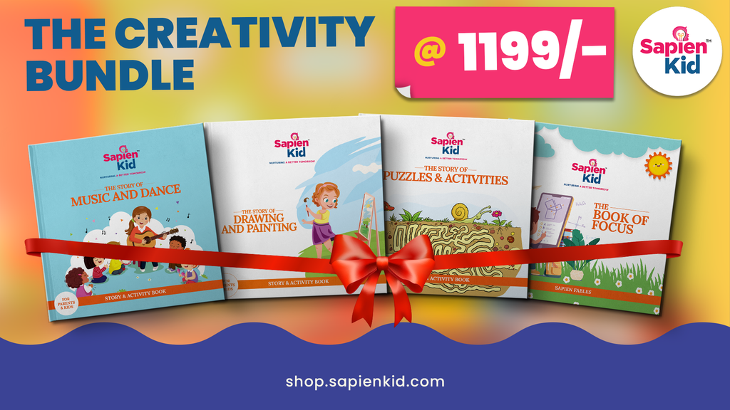 Creativity Bundle  - The Story of Music & Dance : Puzzles & Activities : Drawing & Painting : Focus - SapienKid™