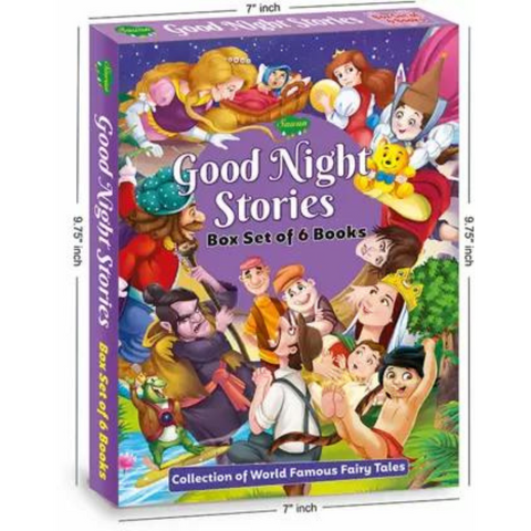 Good Night Stories Box | Set Of 6 Books - SapienKid™