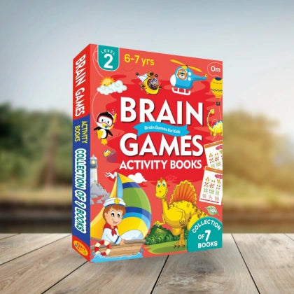 Brain Games Activity Books for Kids - Level 2 (Set of 7 Books)