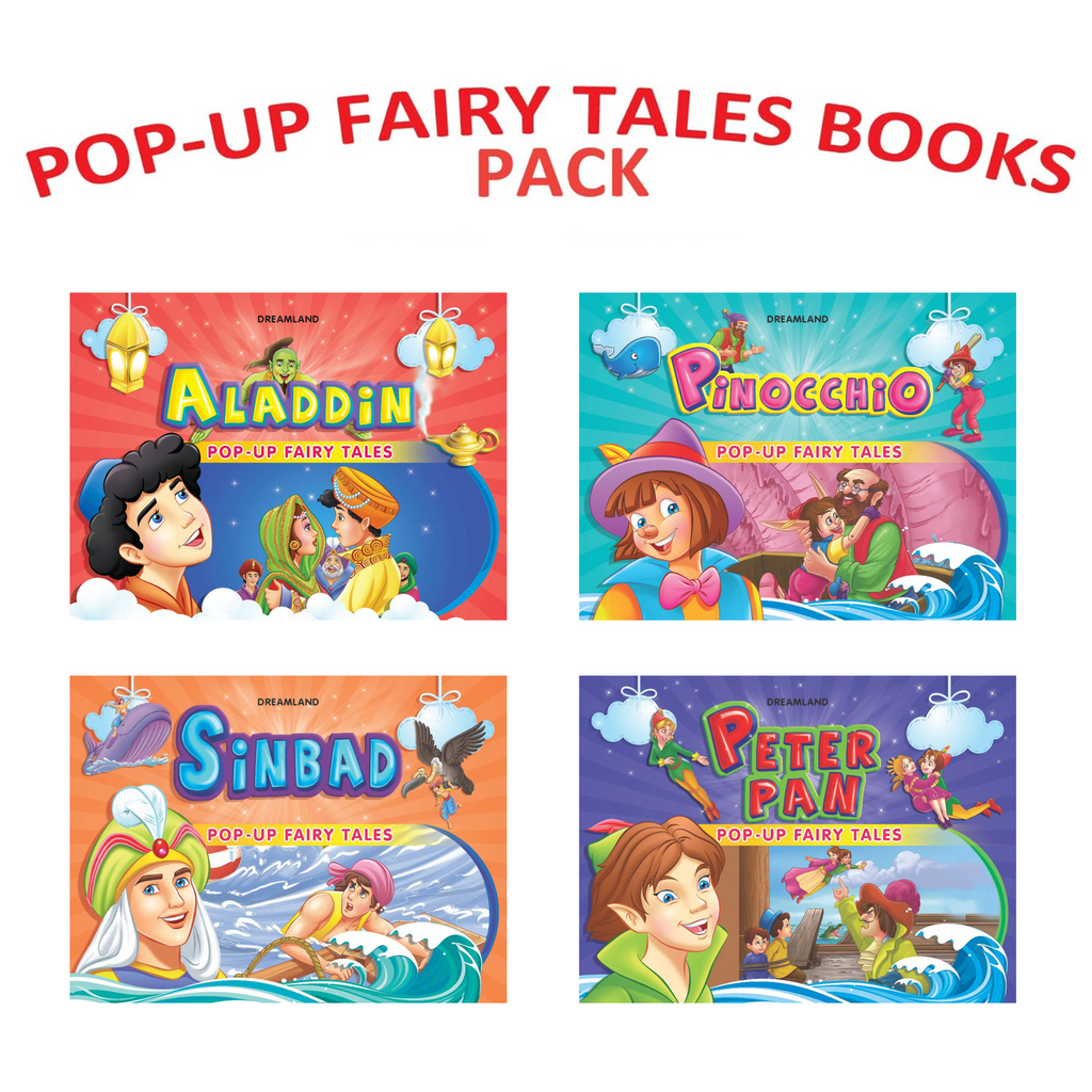 Pop Up Fairy Tales Pack - 4 (Four Titles) - SapienKid™