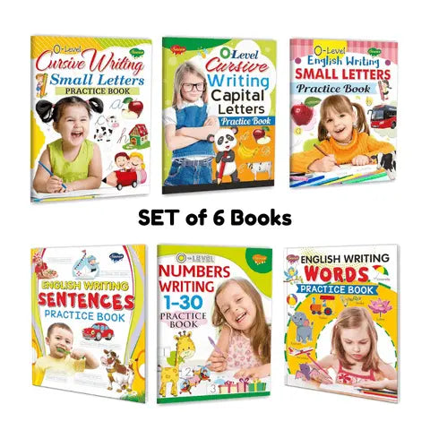 Set of 4 Books, O-Level : Three in One Writing Practice Book