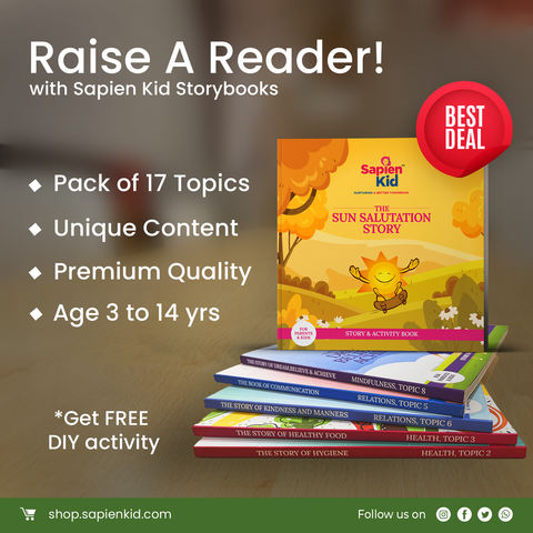 SapienKid's Pack of 17 | Story & Activity books - SapienKid™