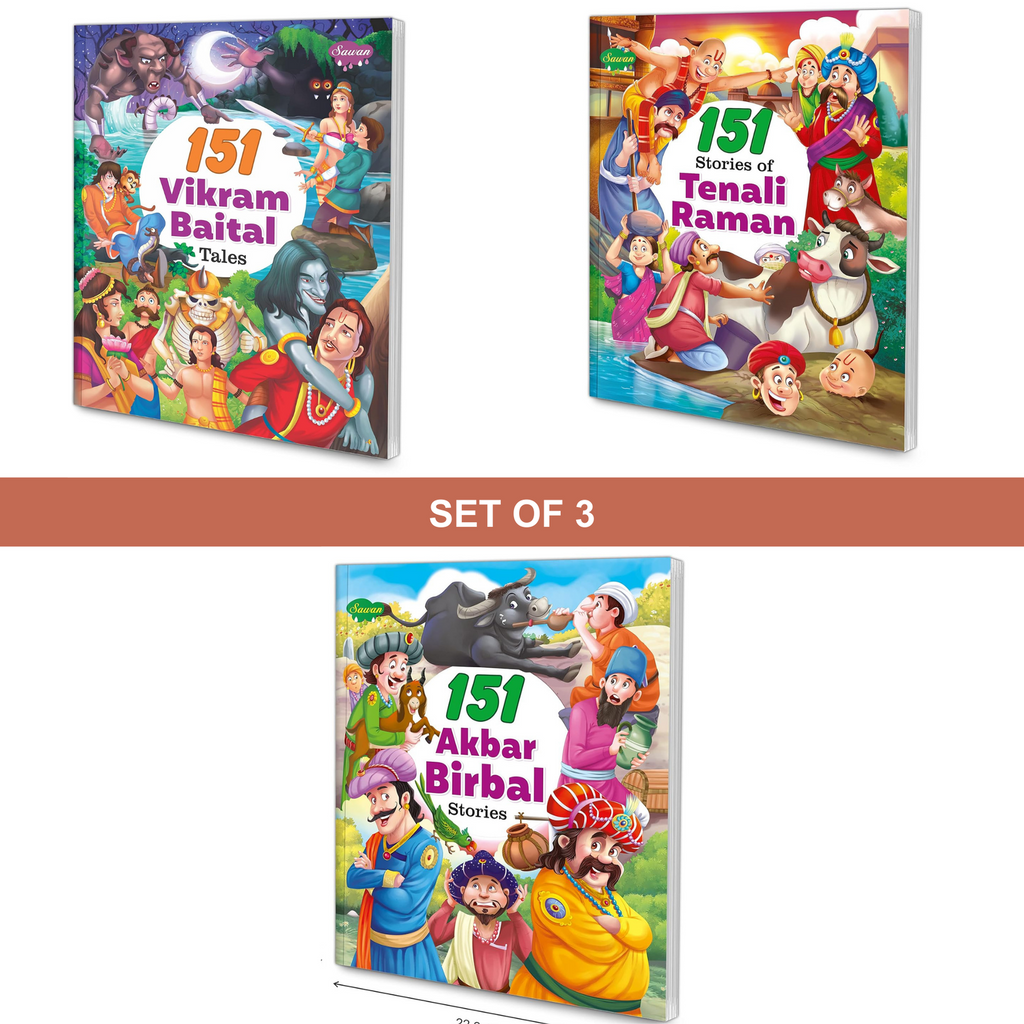 Set of 3 - Vikram Baital, Tenali Raman & Akbar Birbal - SapienKid™