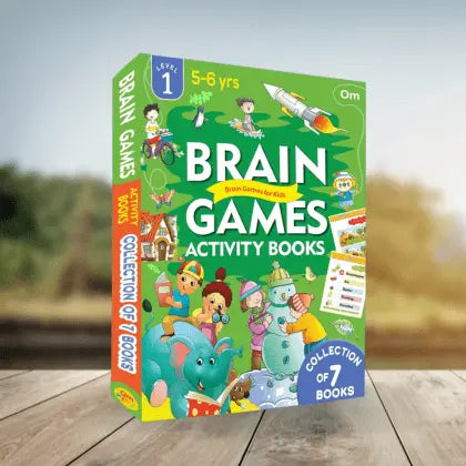 Brain Games Activity Books for Kids - Level 1 (Set of 7 Books)