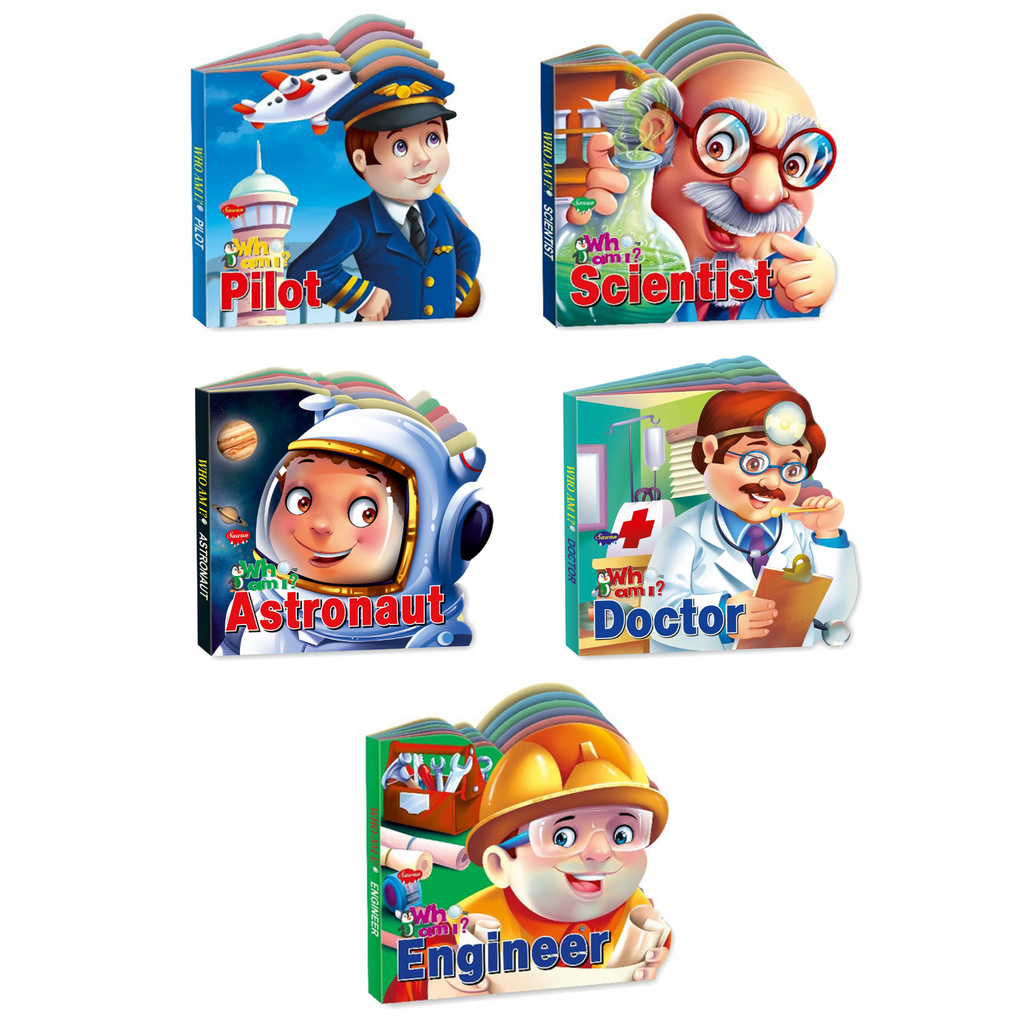Who Am I : Pilot, Scientist, Engineer, Doctor & Astronaut | Pack of 5 - SapienKid™