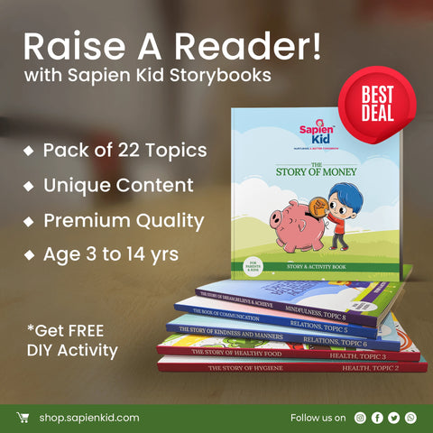 Paquete de 17 SapienKid | Libros de cuentos y actividades