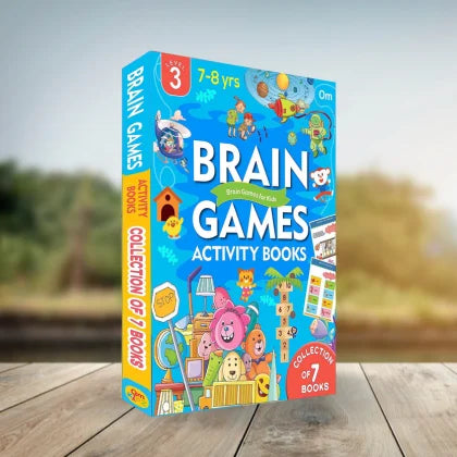 Brain Games Activity Books for Kids - Level 3 (Set of 7 Books)
